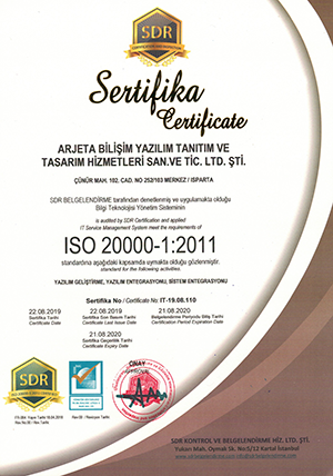 KVKK Firewall ISO 20000 Belgesi