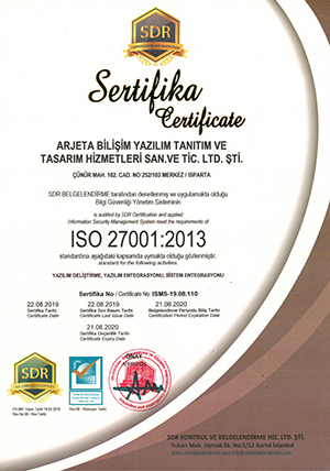 KVKK Firewall ISO 27001 Belgesi
